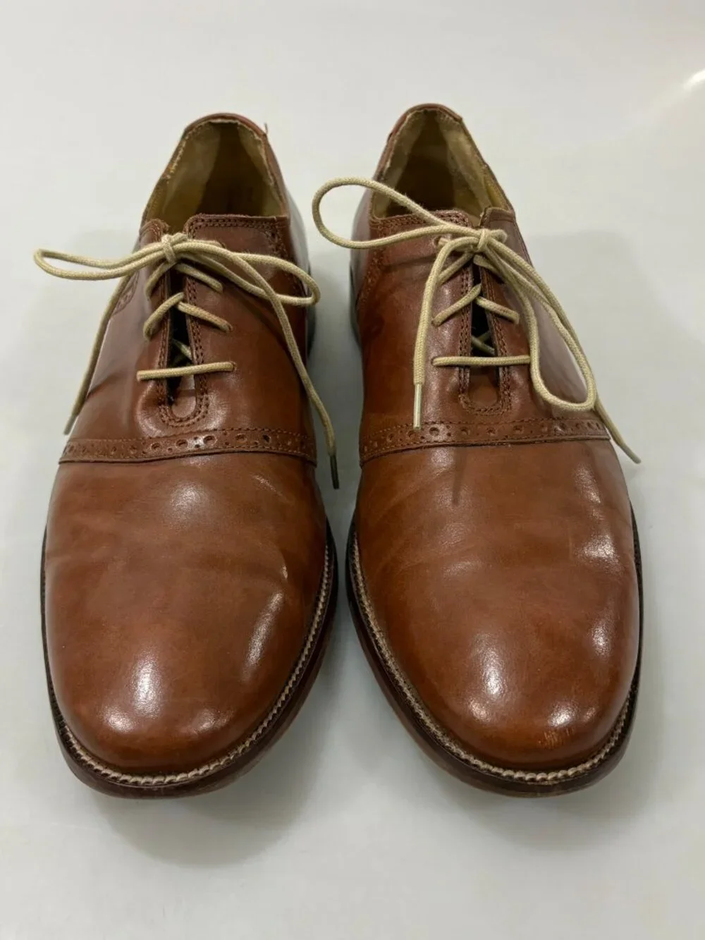 Cole Haan 11 M Madison Brown Cap Toe Oxfords Lace-Up Shoes C20409
